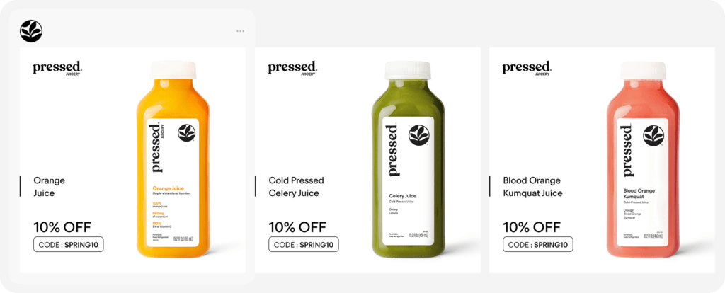 DPA ad created for Pressed Juicery by Socioh